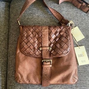 BRAND NEW Leather Civico93 Crossbody Bag BOHO Hippie retails $200 Civico